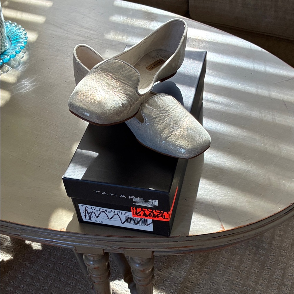 Tahari Metallic Loafers for Women
